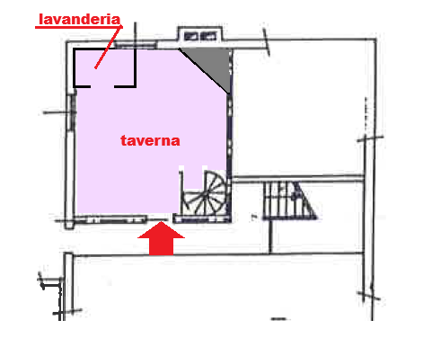 Planimetria locale taverna